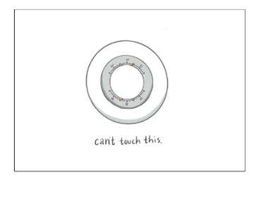 Can't Touch This Thermostat Card