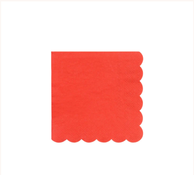 Scalloped Cocktail Napkins