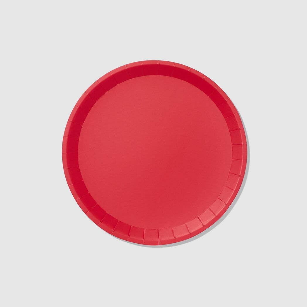 Red Paper Plates - Large