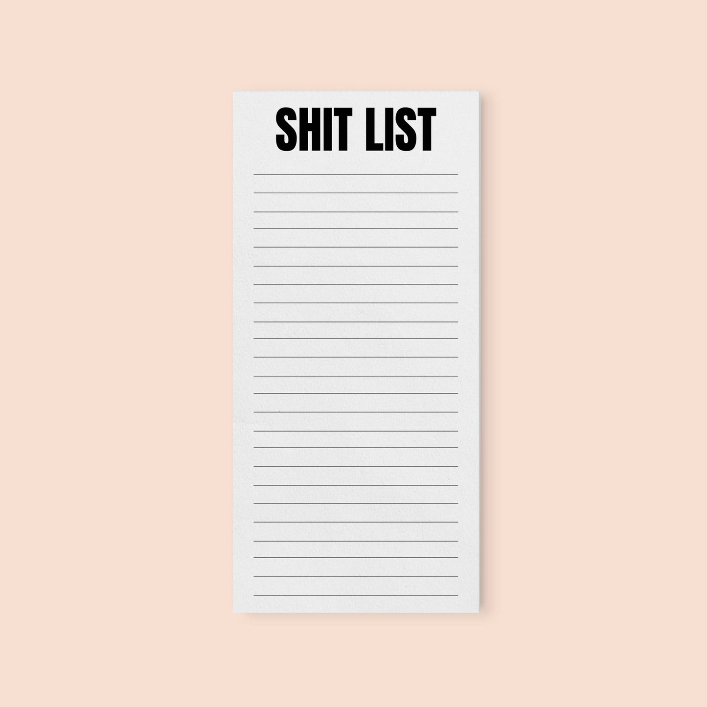 Shit List Notepad