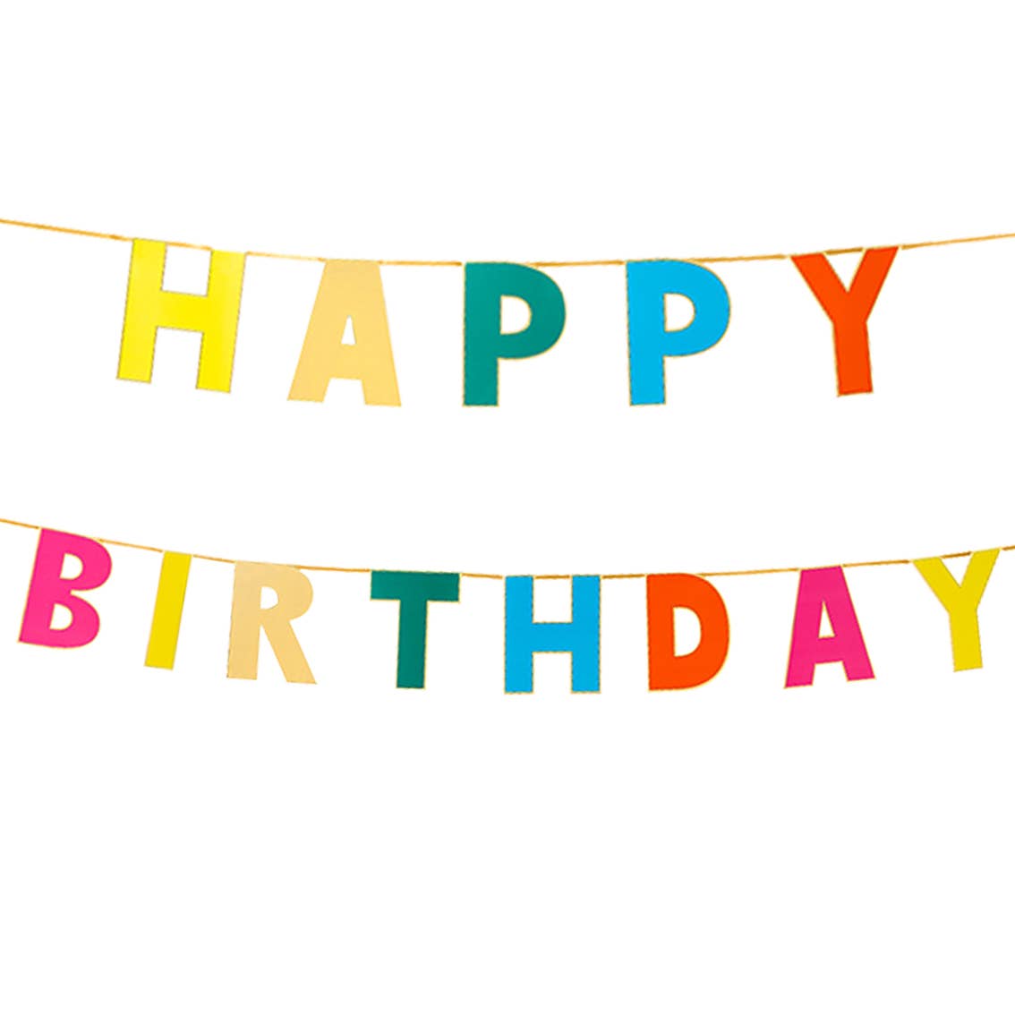 Happy Birthday Garland - Rainbow Brights
