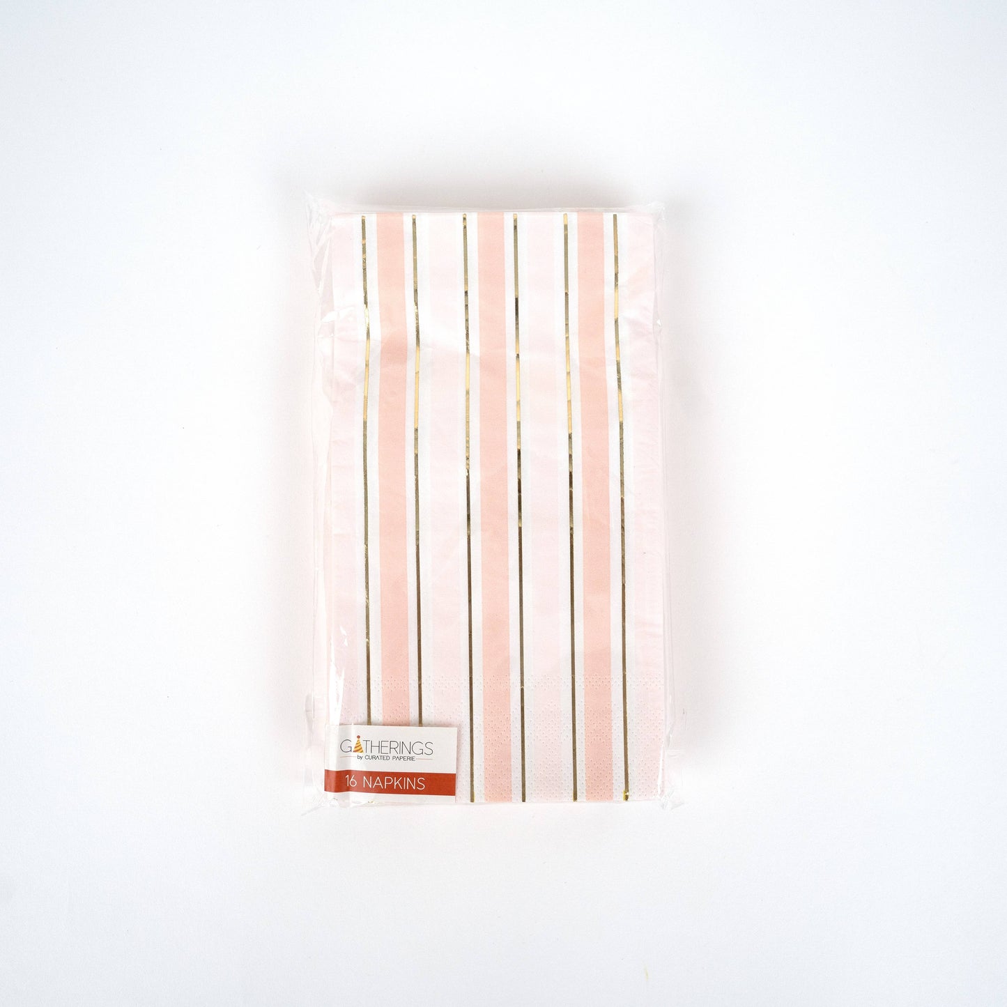 Pink Striped Guest Towel Napkins
