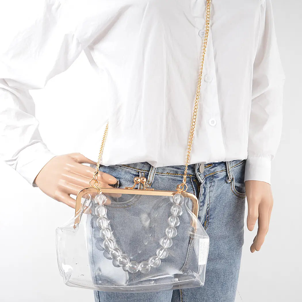 Vintage Clear Clutch