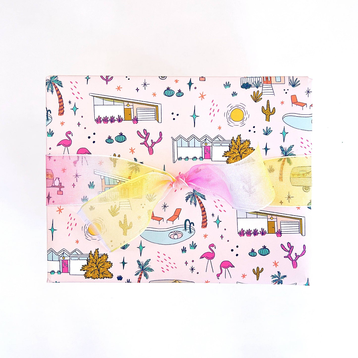 Palm Springs Wrapping Paper - 3 Sheet Roll