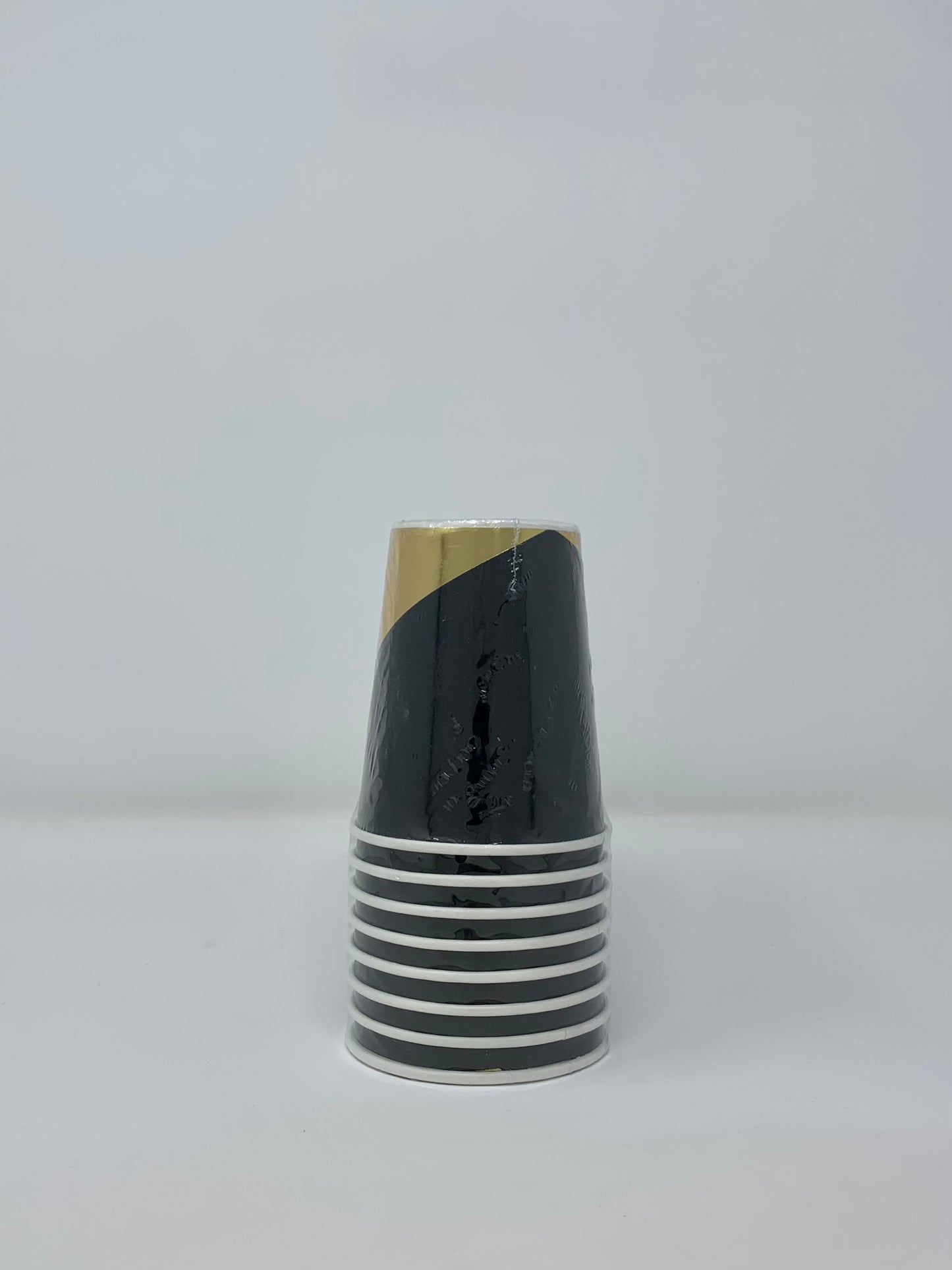 Black and Gold Paper Cups