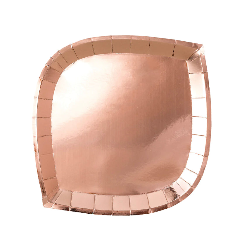 Rose Gold Foil Plate - Large