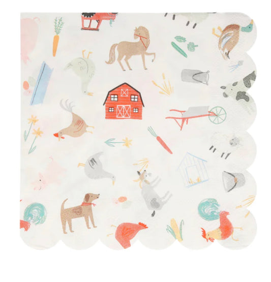 On The Farm Large Napkins