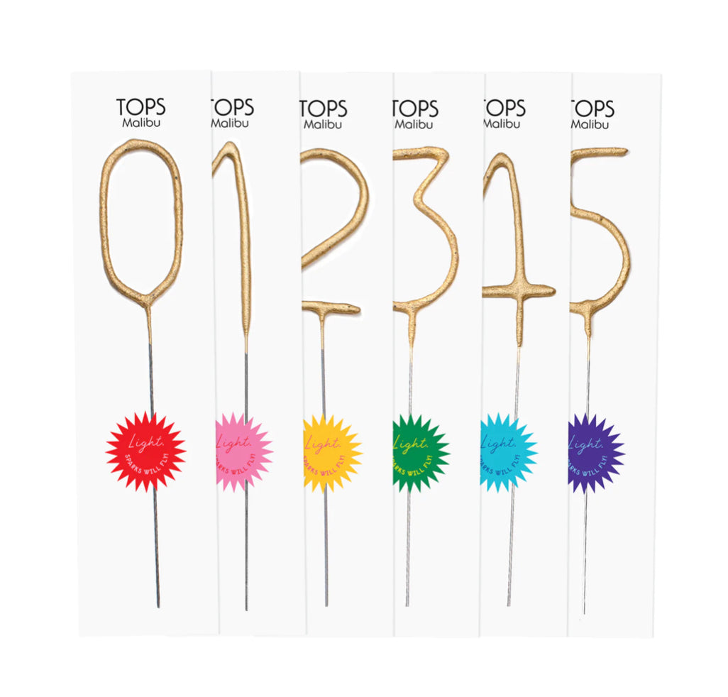 Big Golden Sparkler Wand Number