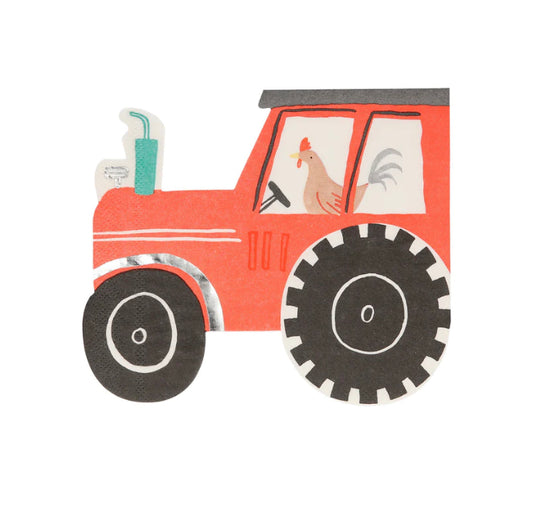 On the Farm Tractor Napkins