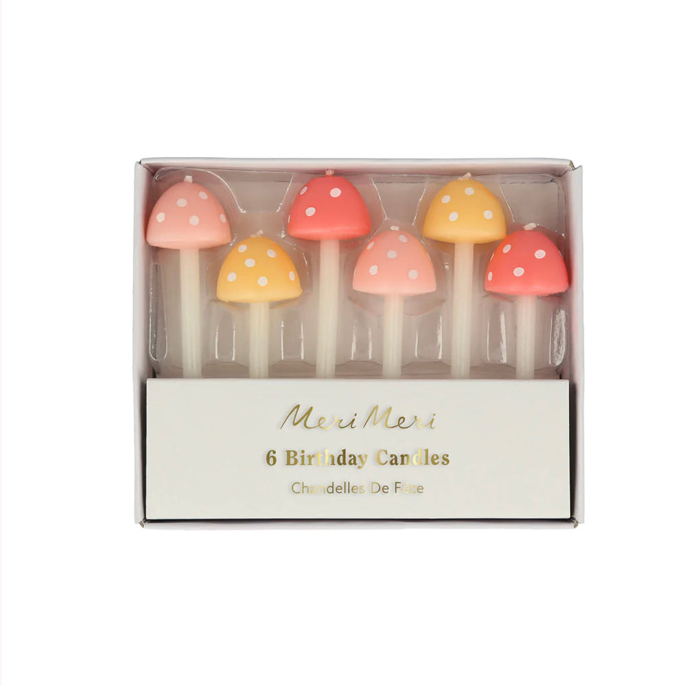 Fairy Mushroom Birthday Candles