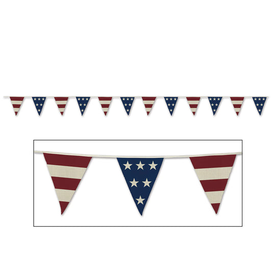 AMERICANA FABRIC PENNANT BANNER