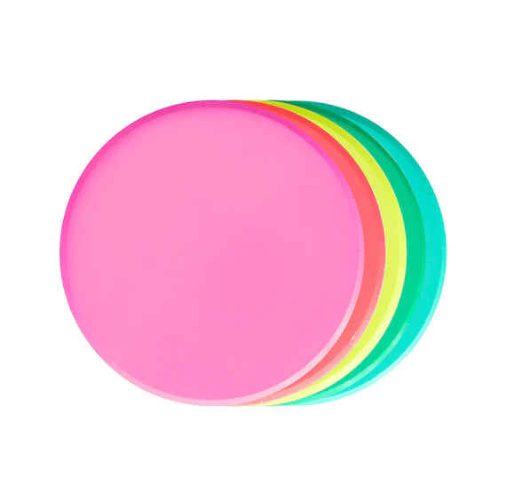 Oh Happy Day Rainbow Set Dinner Plates