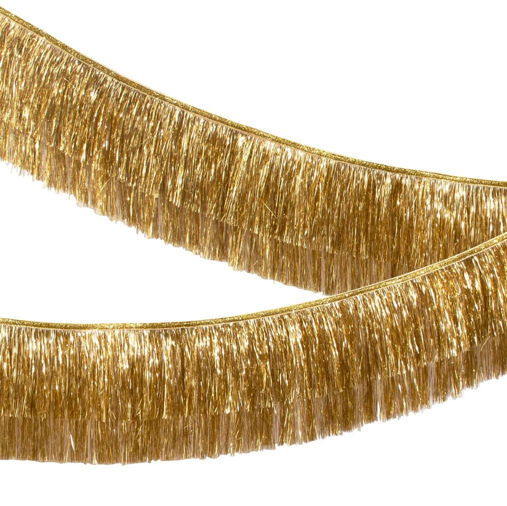 Gold Tinsel Fringe Garland