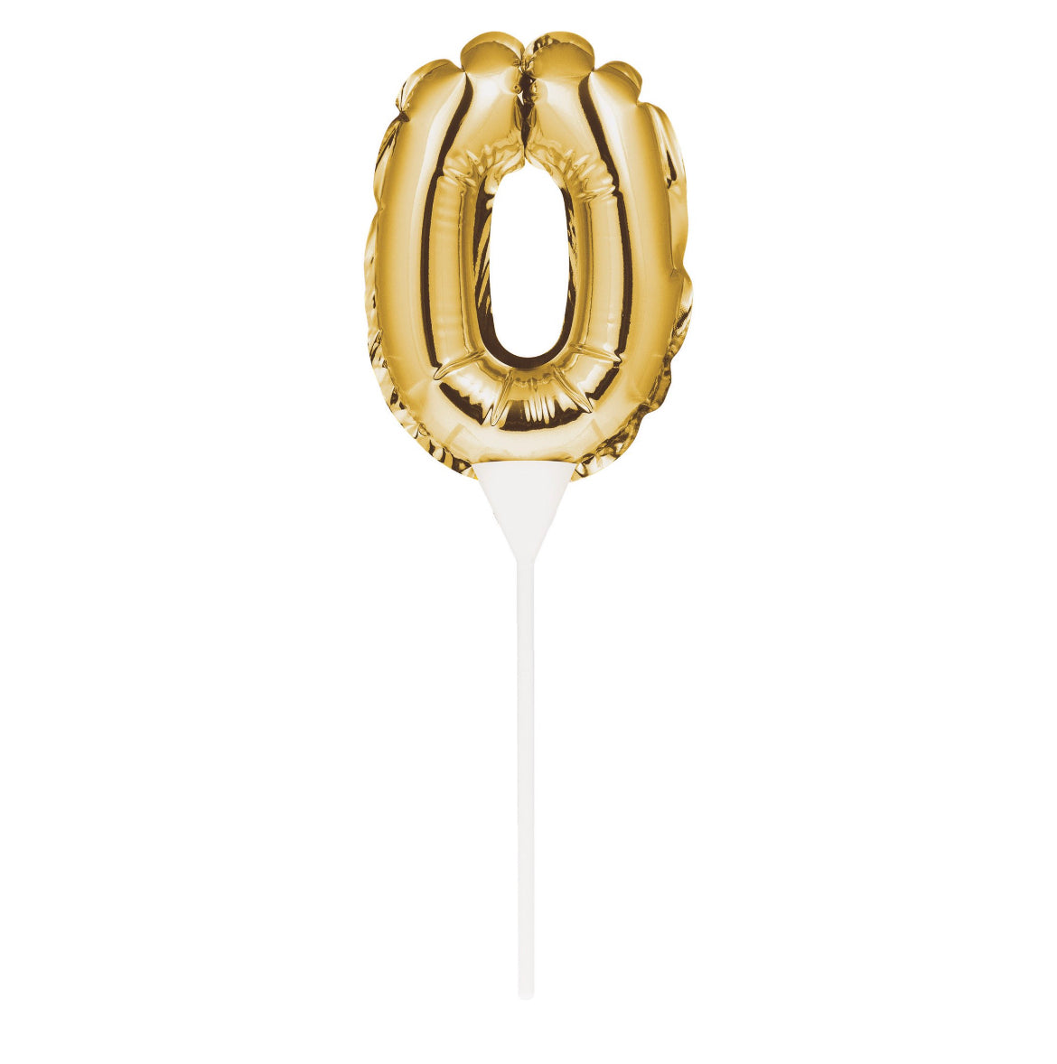 Self-Inflating Balloon Cake Topper - Gold