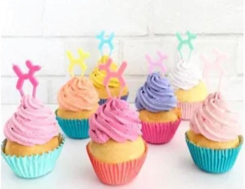 Balloon Dog Acrylic Dessert Toppers