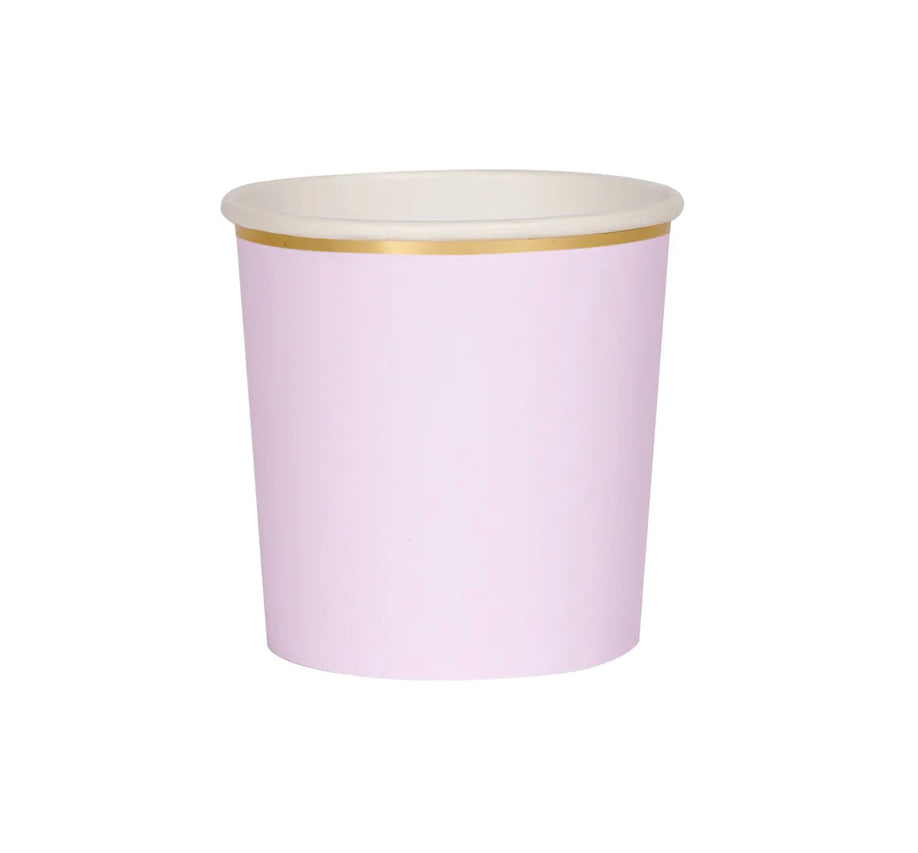 Gold Foil Paper Goblet Cups