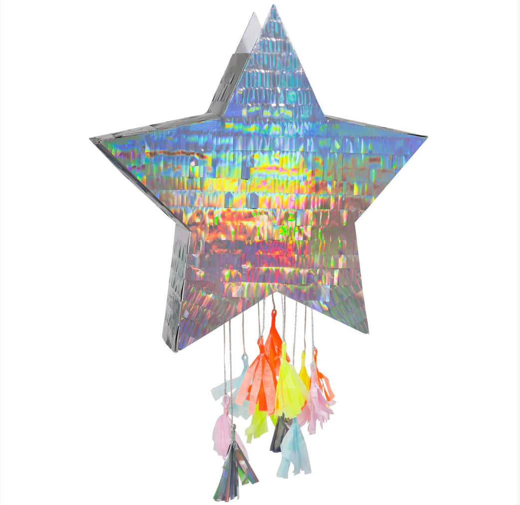 Silver Star Party Piñata