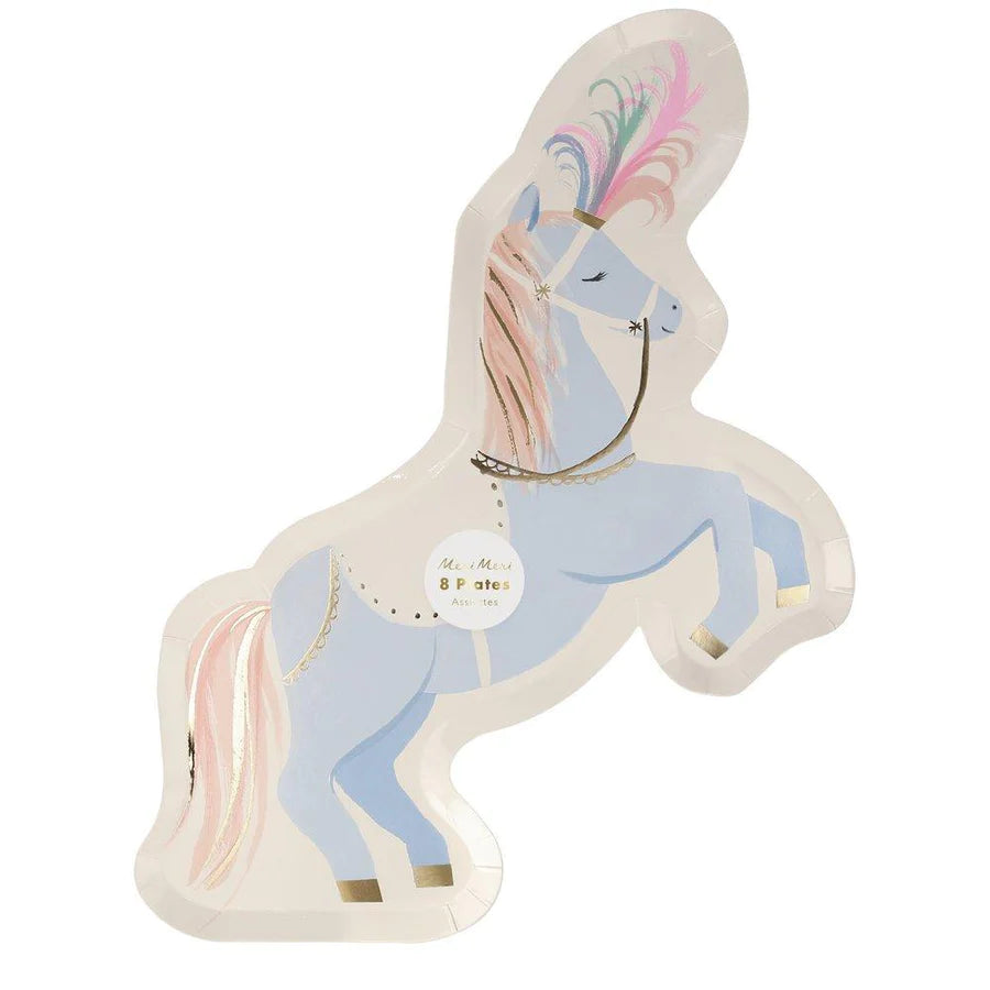 Circus Stallion Paper Plates