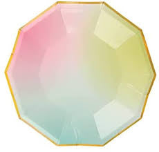 Toot Suite Ombré Paper Plates - Small