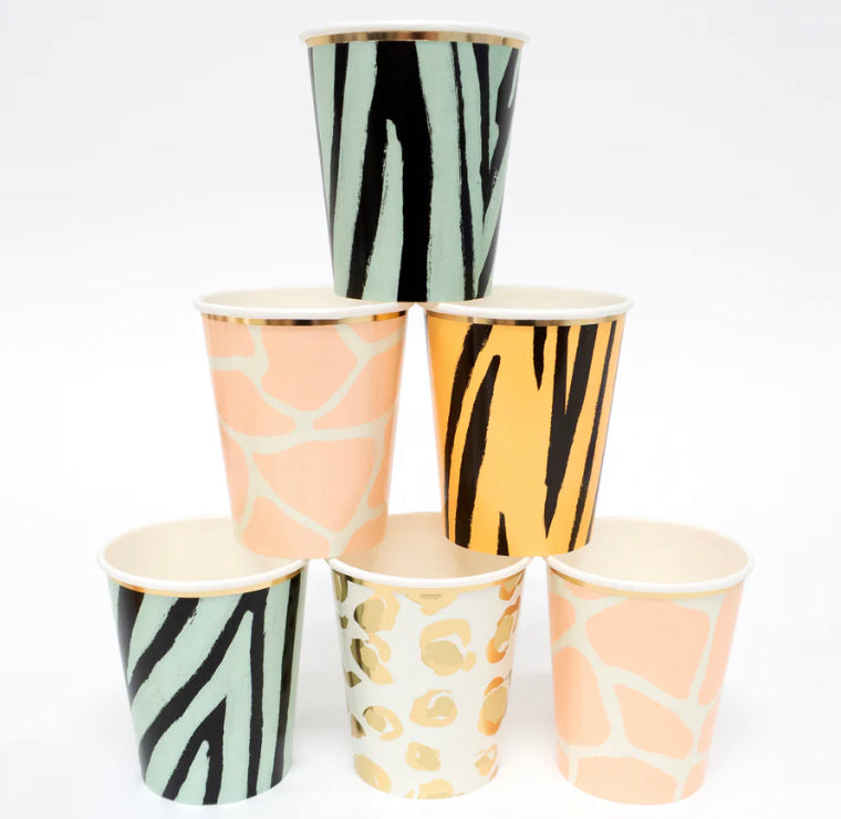 Safari Animal Print Party Cups
