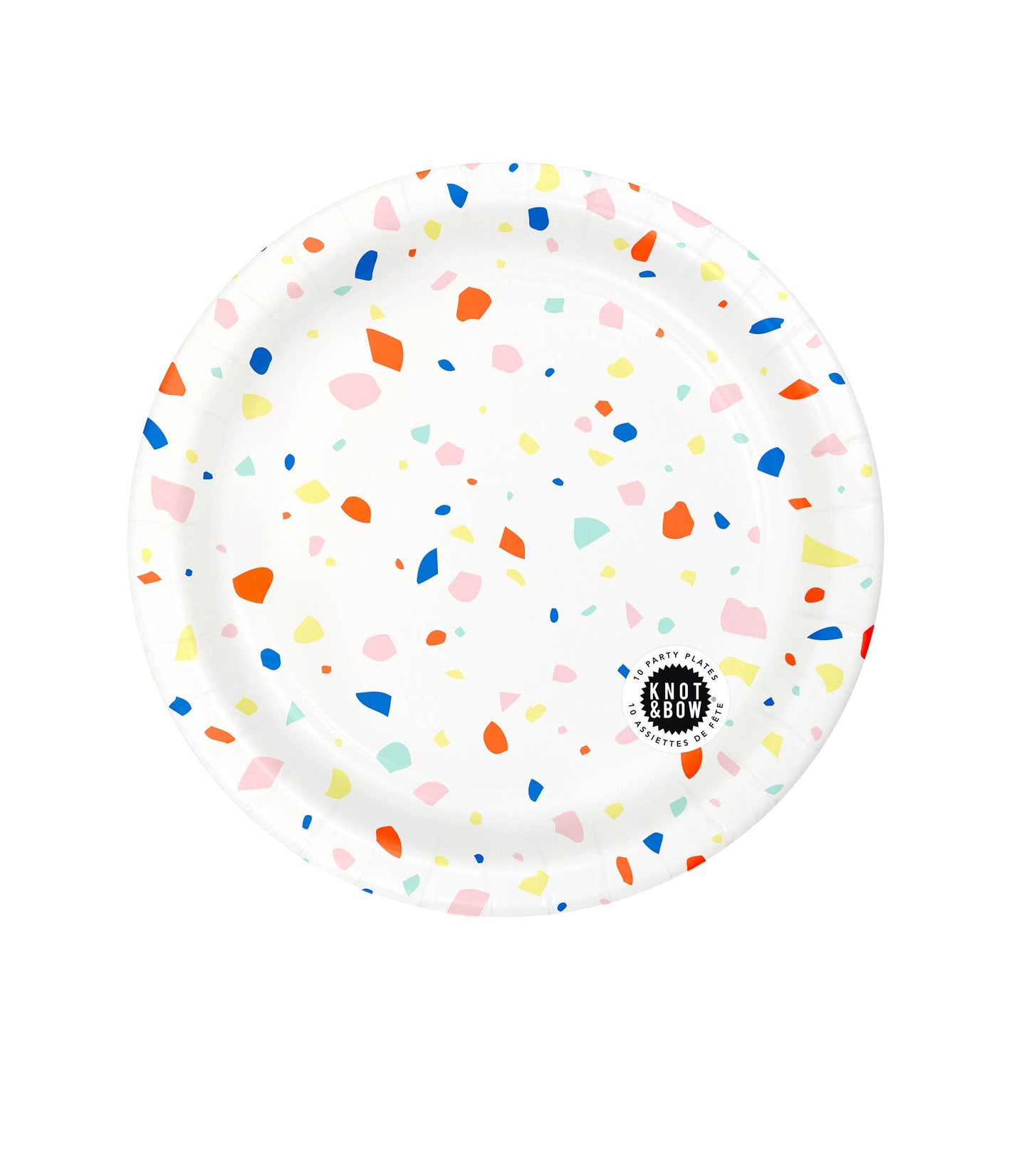 Rainbow Chip Paper Plate - Large