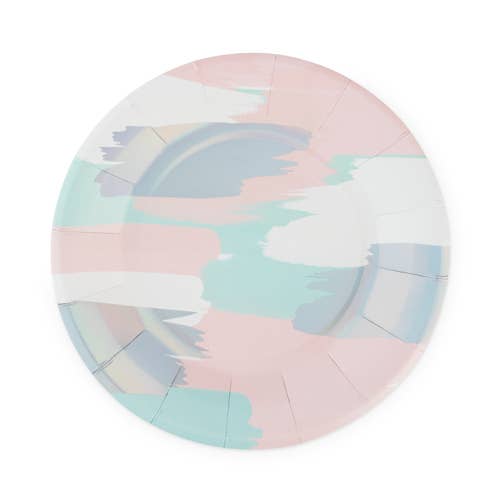 Brushstroke Paper Plates