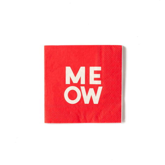 Meow Paper Cocktail Napkins