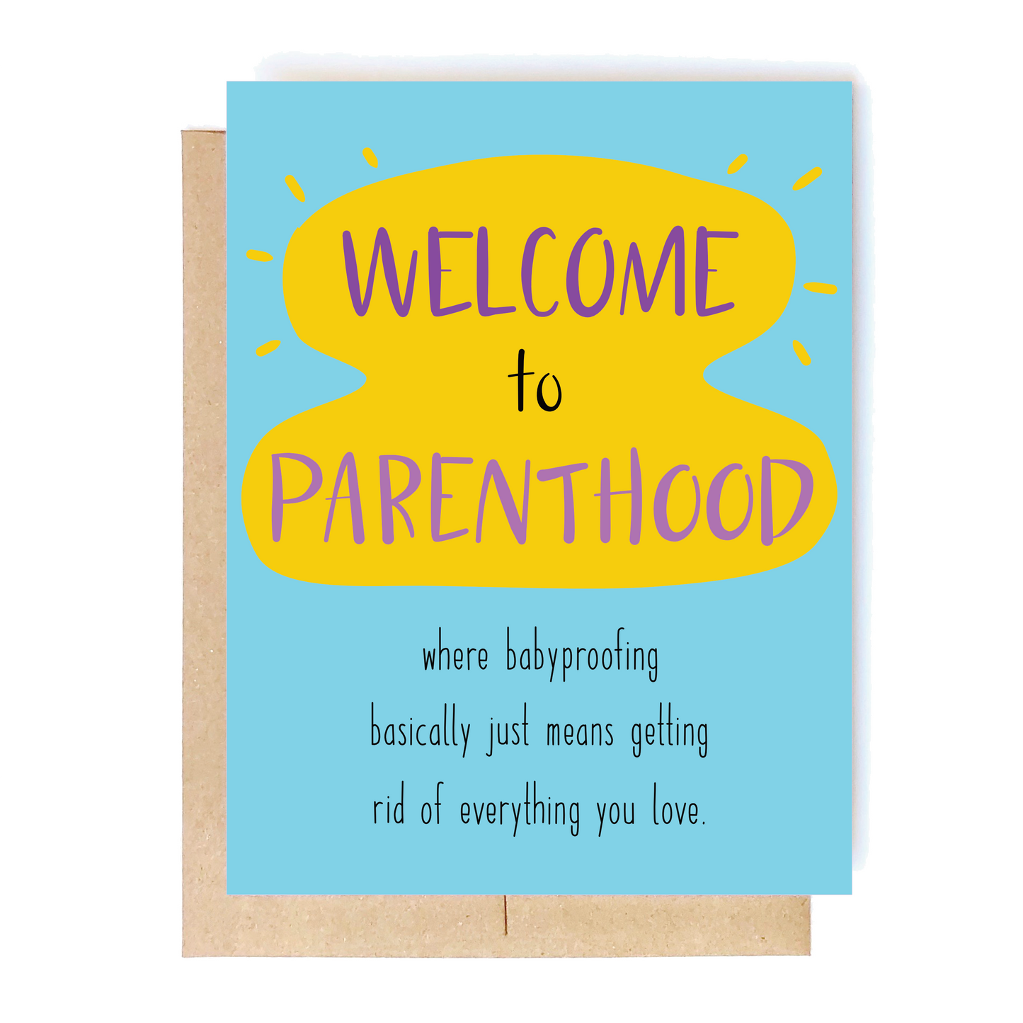 Welcome to Parenthood Babyproofing Card