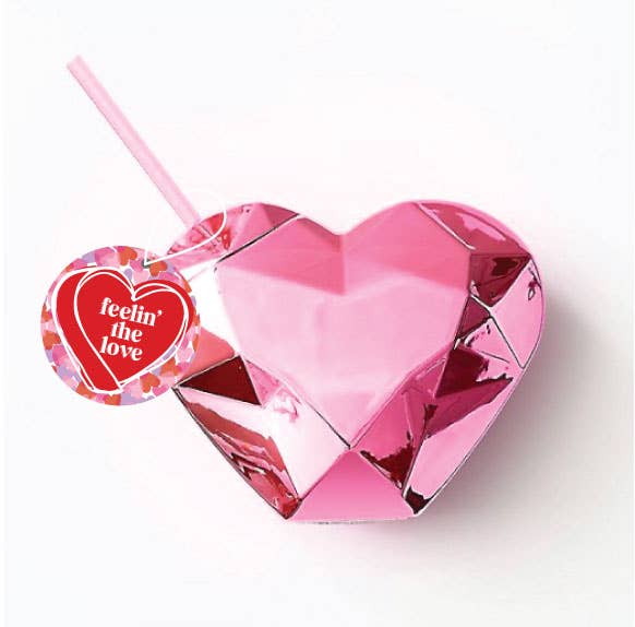 Disco Heart Tumbler - Pink