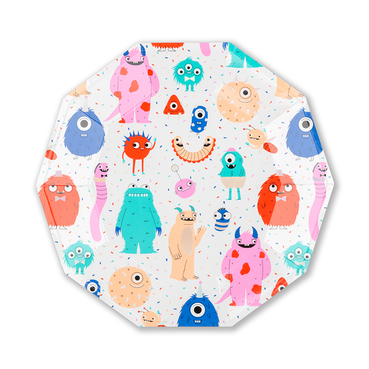 Monster Paper Plates - Large