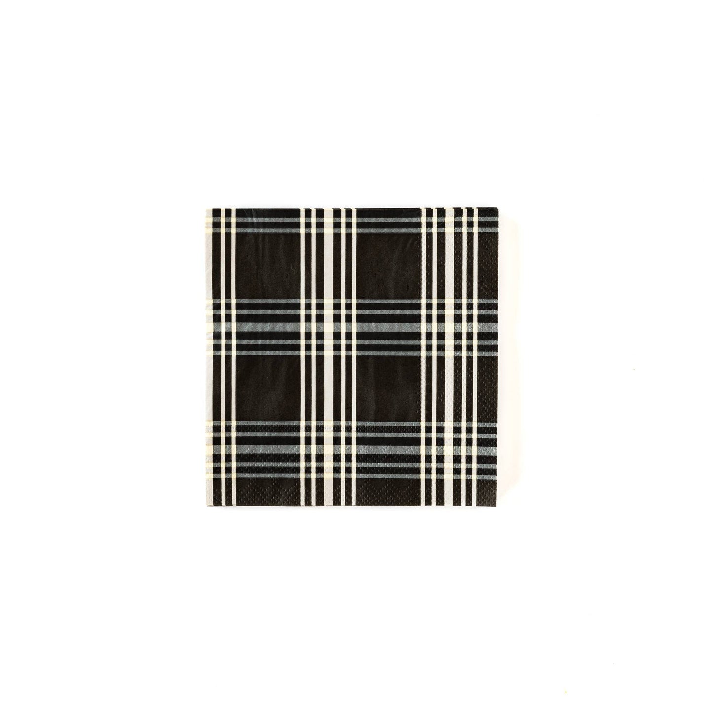 Plaid Paper Cocktail Napkins