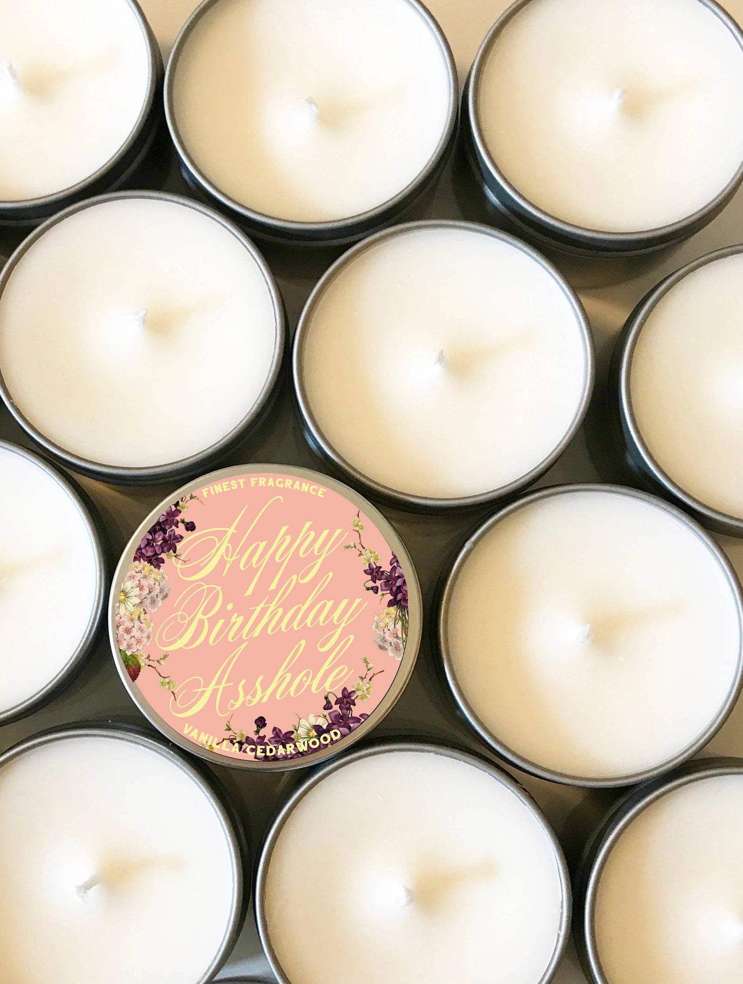 Happy Birthday Asshole Candle