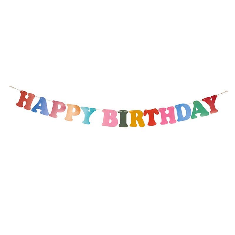Happy Birthday Banner - Multi-Colored