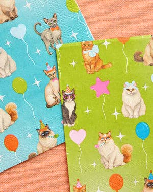 Cat Party Dinner Napkins