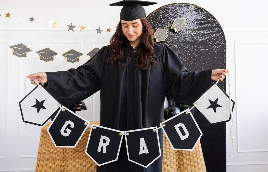 Oversized Felt Grad Banner