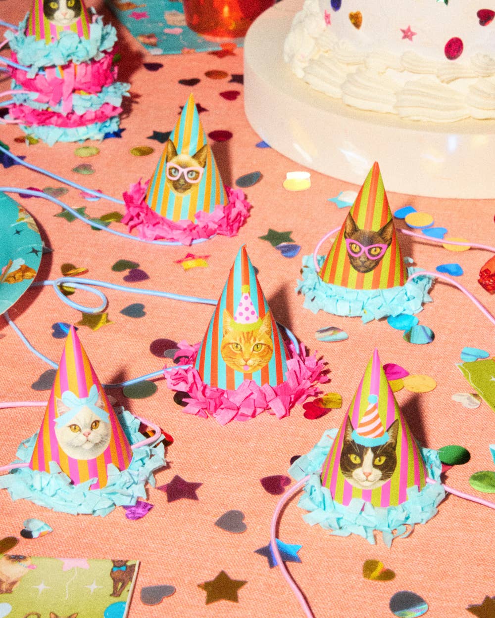 Cat Mini Party Hats
