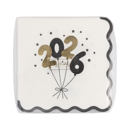 2026 Balloons Cocktail Napkin
