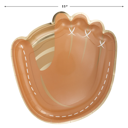 Baseball Mitt Shaped Paper Plate