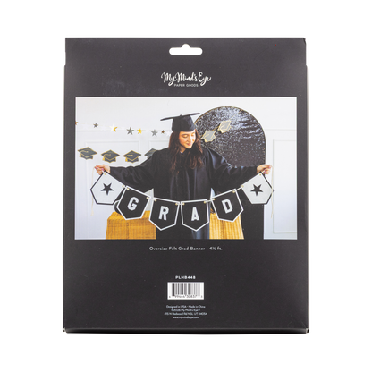 Oversized Felt Grad Banner