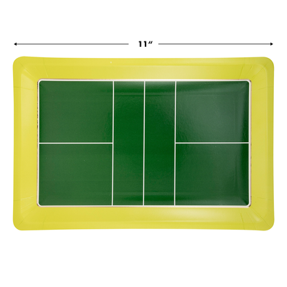 Pickleball Court Shaped Paper Plate