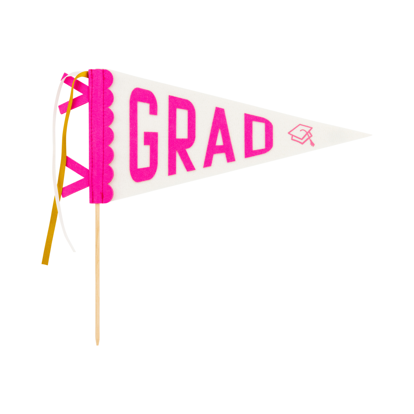 Pink Grad Felt Pennant Banner