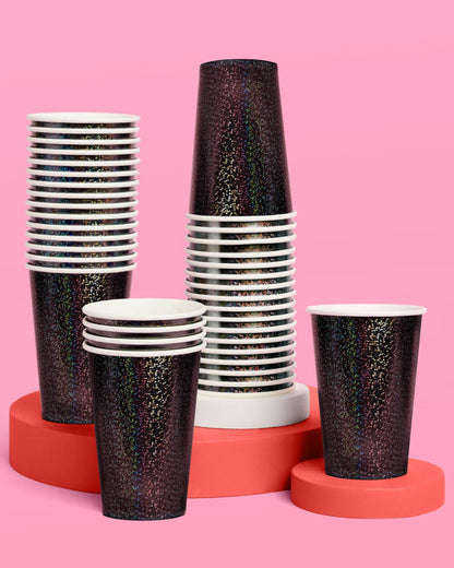 Black Shimmer Cups