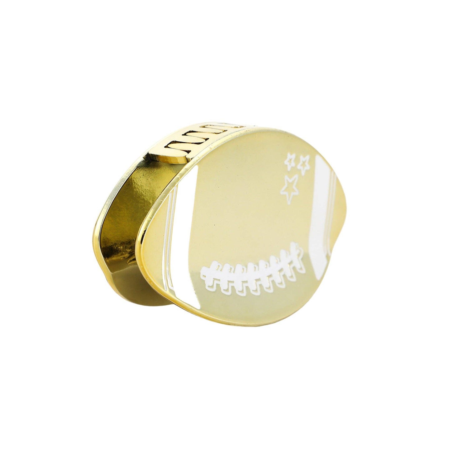 GO FOR THE GOLD FOOTBALL CLAW CLIP
