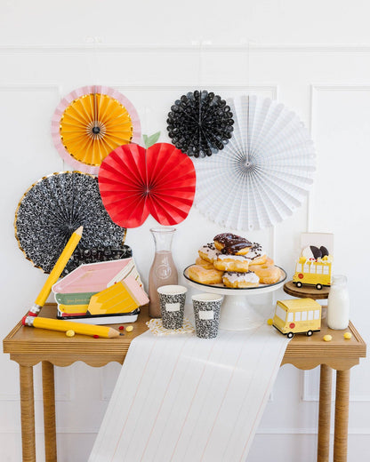 Stack of Books Paper Plate