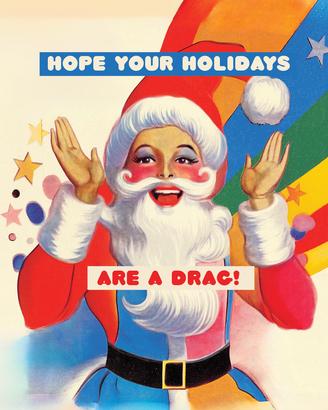 DRAG CHRISTMAS gay holiday card