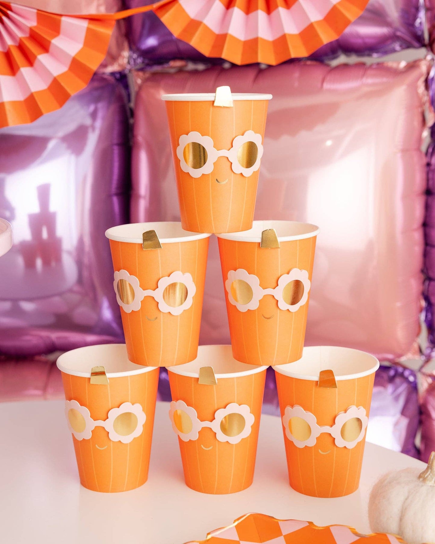 Groovy Pumpkin Party Cup