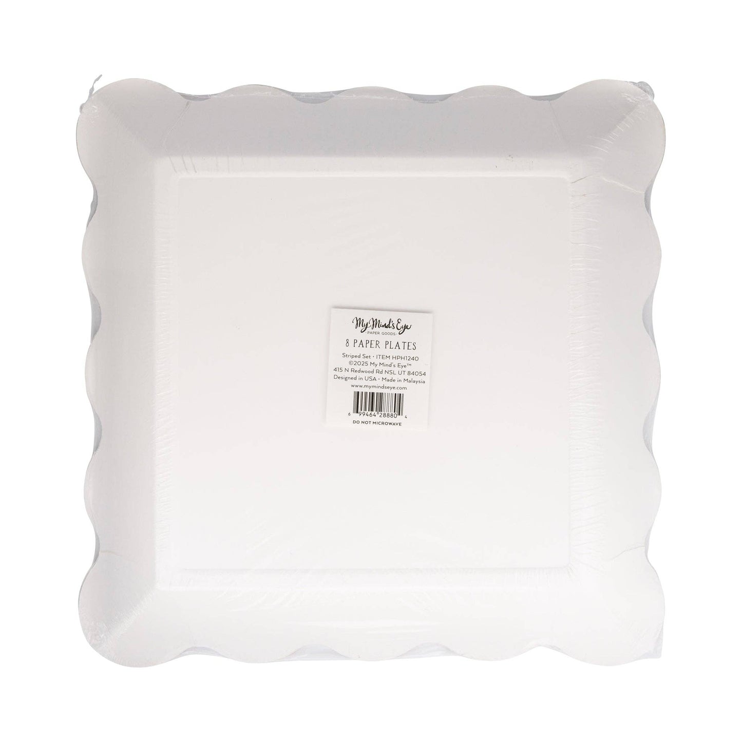 Striped 10" Paper Plate Set