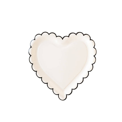 Scalloped Heart Paper Plate