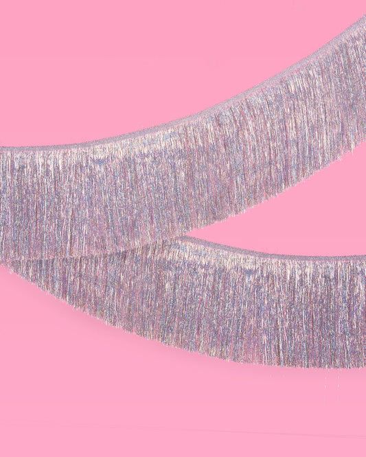 Iridescent Fringe Foil Banner