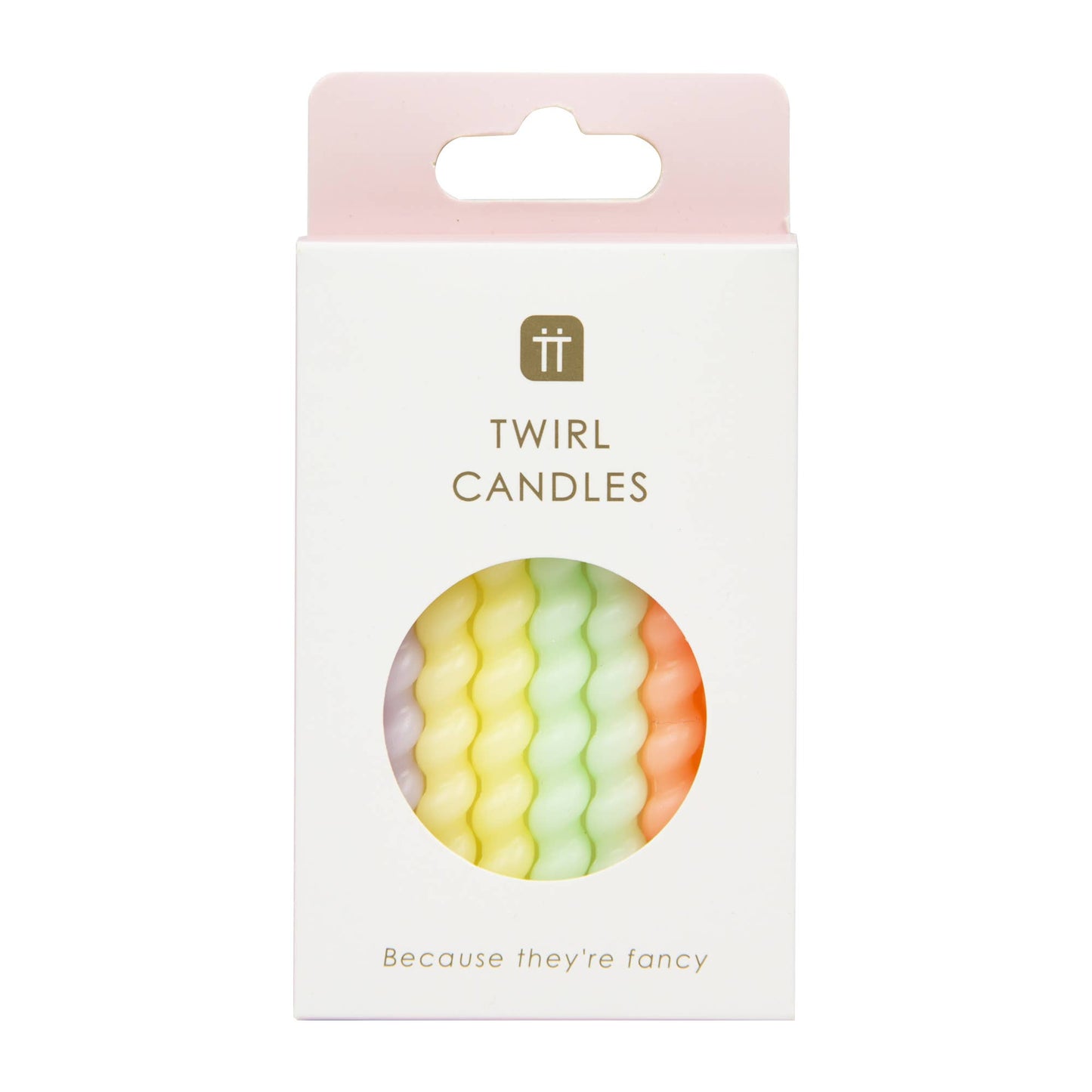 Twisted Pastel Birthday Candles | 8 Pack